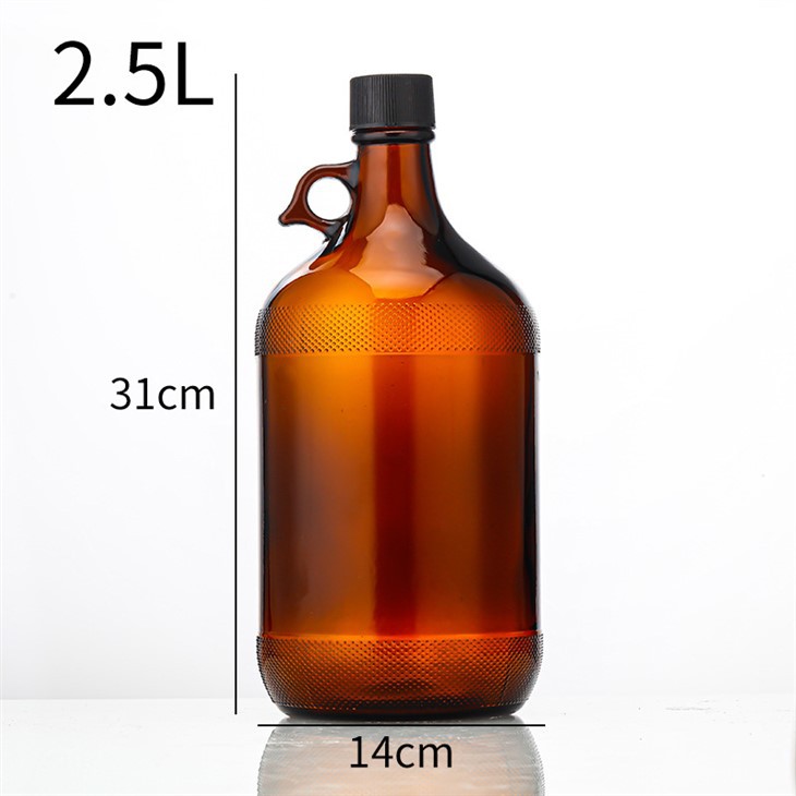 Amber Growler Bottles 3L high quality