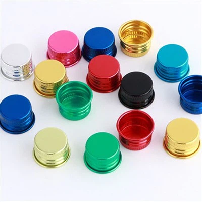 Tappi in alluminio con bordo arrotolato all'ingrosso Tappi per bottiglia con chiusura a vite